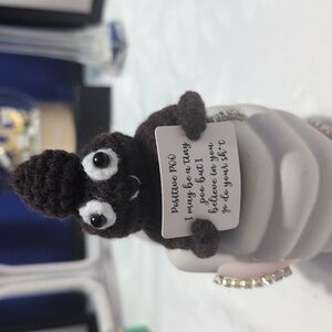 Positive Poo Affirmation Crochet Figurine
